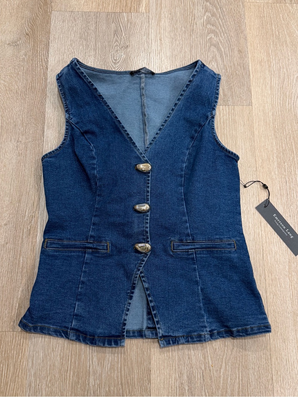 NWT Emerson Lang denim vest